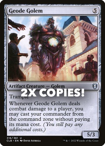 MTG | 2x Geode Golem | Nonfoil | CLB-316 | NM