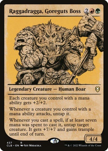 MTG | Raggadragga, Goreguts Boss | Nonfoil | Showcase | CLB-437 | NM
