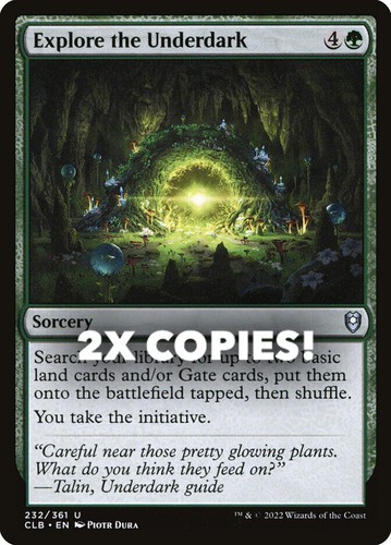 MTG | 2x Explore the Underdark | Nonfoil | CLB-232 | NM