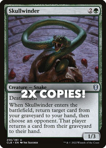 MTG | 2x Skullwinder | Nonfoil | CLB-256 | NM