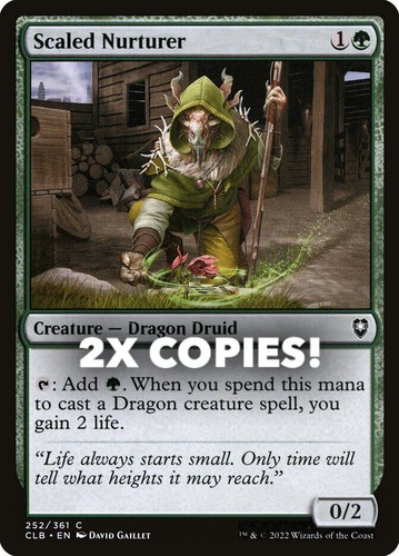 MTG | 2x Scaled Nurturer | Nonfoil | CLB-252 | NM