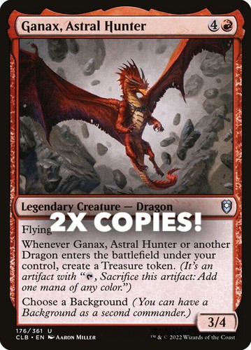 MTG | 2x Ganax, Astral Hunter | Nonfoil | CLB-176 | NM