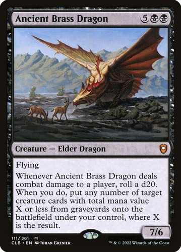 MTG | Ancient Brass Dragon | Nonfoil | CLB-111 | NM