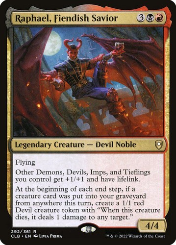 MTG | Raphael, Fiendish Savior | Nonfoil | CLB-292 | NM