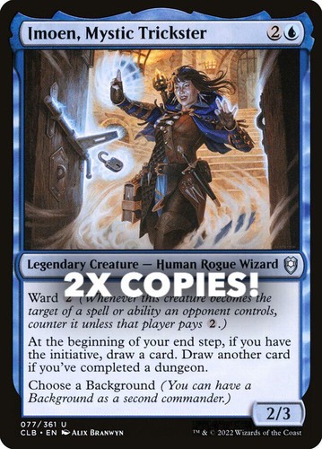 MTG | 2x Imoen, Mystic Trickster | Nonfoil | CLB-77 | NM