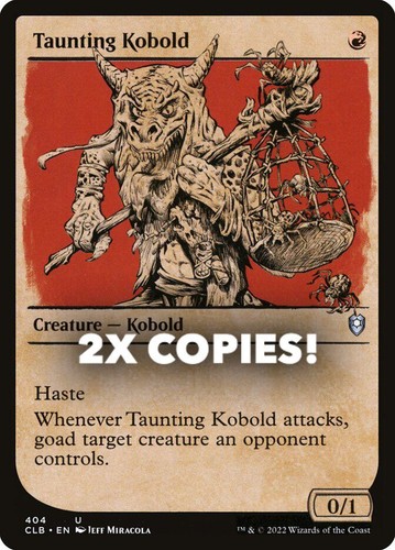 MTG | 2x Taunting Kobold | Nonfoil | Showcase | CLB-404 | NM