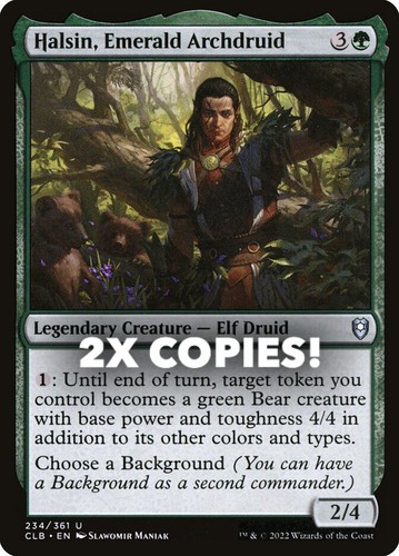 MTG | 2x Halsin, Emerald Archdruid | Nonfoil | CLB-234 | NM