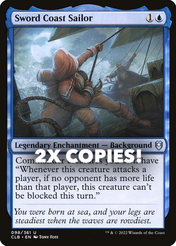 MTG | 2x Sword Coast Sailor | Nonfoil | CLB-98 | NM