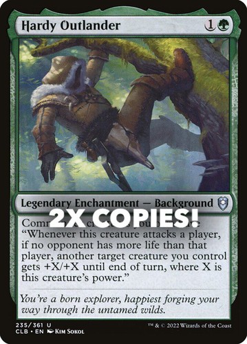 MTG | 2x Hardy Outlander | Nonfoil | CLB-235 | NM