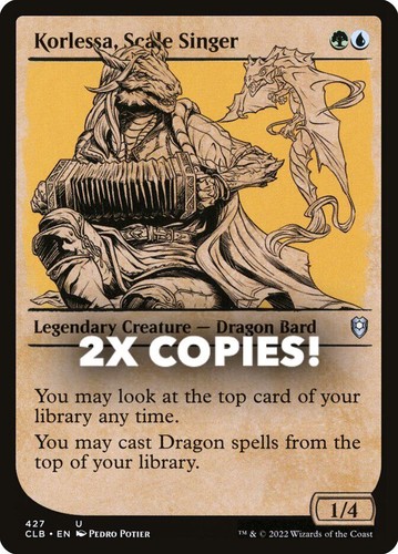 MTG | 2x Korlessa, Scale Singer | Nonfoil | Showcase | CLB-427 | NM