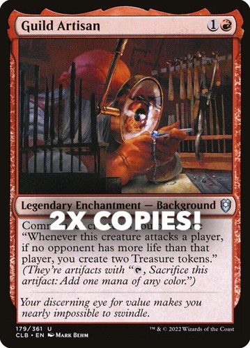 MTG | 2x Guild Artisan | Nonfoil | CLB-179 | NM