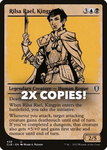 MTG | 2x Rilsa Rael, Kingpin | Nonfoil | Showcase | CLB-439 | NM