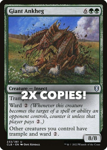 MTG | 2x Giant Ankheg | Nonfoil | CLB-233 | NM
