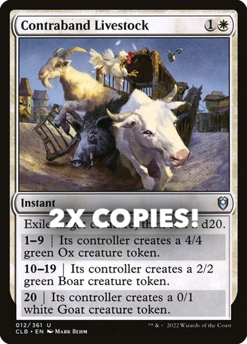 MTG | 2x Contraband Livestock | Nonfoil | CLB-12 | NM