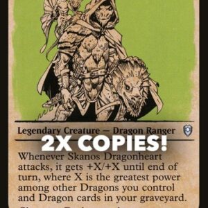MTG | 2x Skanos Dragonheart | Nonfoil | Showcase | CLB-410 | NM