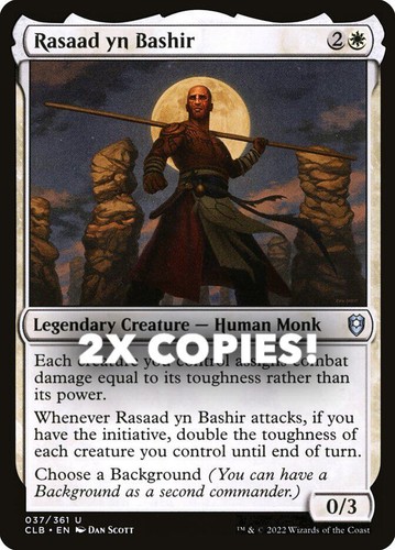 MTG | 2x Rasaad yn Bashir | Nonfoil | CLB-37 | NM