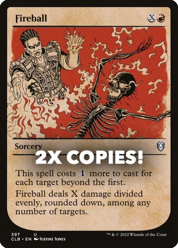 MTG | 2x Fireball | Nonfoil | Showcase | CLB-397 | NM