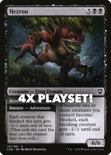 MTG | 4x Hezrou // Demonic Stench | Nonfoil | CLB-131 | NM