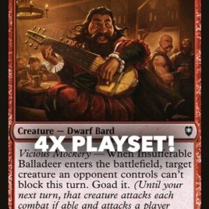 MTG | 4x Insufferable Balladeer | Nonfoil | CLB-184 | NM