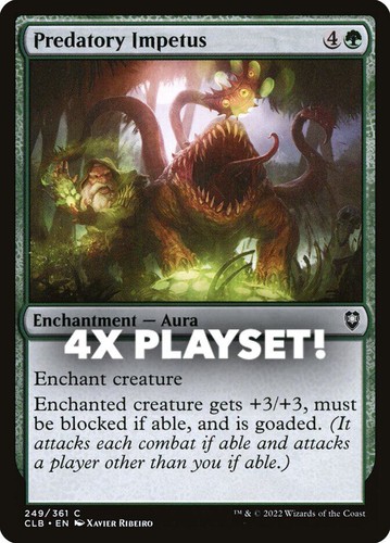 MTG | 4x Predatory Impetus | Nonfoil | CLB-249 | NM
