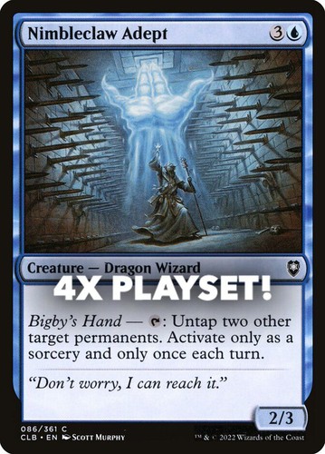 MTG | 4x Nimbleclaw Adept | Nonfoil | CLB-86 | NM