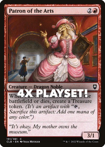 MTG | 4x Patron of the Arts | Nonfoil | CLB-191 | NM