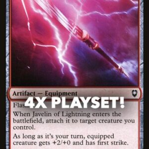 MTG | 4x Javelin of Lightning | Nonfoil | CLB-185 | NM