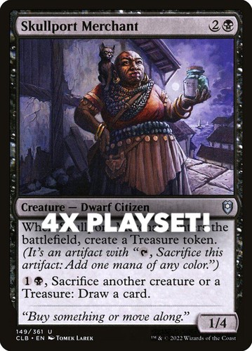 MTG | 4x Skullport Merchant | Nonfoil | CLB-149 | NM