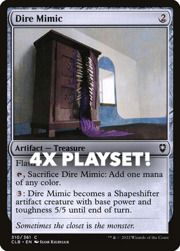 MTG | 4x Dire Mimic | Nonfoil | CLB-310 | NM