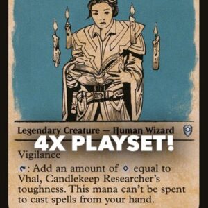 MTG | 4x Vhal, Candlekeep Researcher | Nonfoil | Showcase | CLB-387 | NM