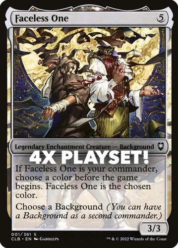 MTG | 4x Faceless One | Nonfoil | CLB-1 | NM