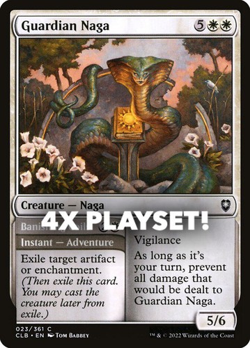 MTG | 4x Guardian Naga // Banishing Coils | Nonfoil | CLB-23 | NM