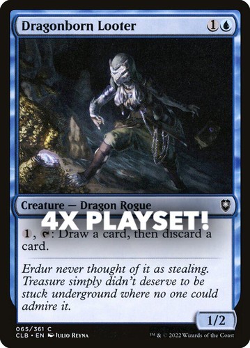 MTG | 4x Dragonborn Looter | Nonfoil | CLB-65 | NM