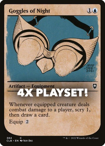 MTG | 4x Goggles of Night | Nonfoil | Showcase | CLB-384 | NM