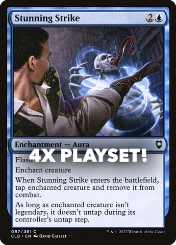 MTG | 4x Stunning Strike | Nonfoil | CLB-97 | NM