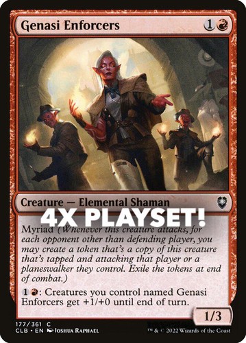 MTG | 4x Genasi Enforcers | Nonfoil | CLB-177 | NM