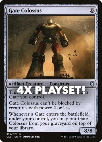 MTG | 4x Gate Colossus | Nonfoil | CLB-315 | NM