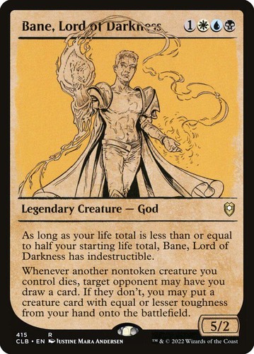 MTG | Bane, Lord of Darkness | Nonfoil | Showcase | CLB-415 | NM