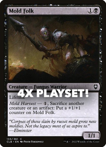 MTG | 4x Mold Folk | Nonfoil | CLB-133 | NM