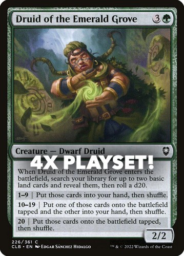 MTG | 4x Druid of the Emerald Grove | Nonfoil | CLB-226 | NM