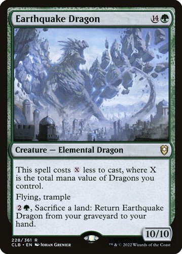MTG | Earthquake Dragon | Nonfoil | CLB-228 | NM