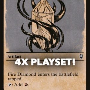 MTG | 4x Fire Diamond | Nonfoil | Showcase | CLB-445 | NM