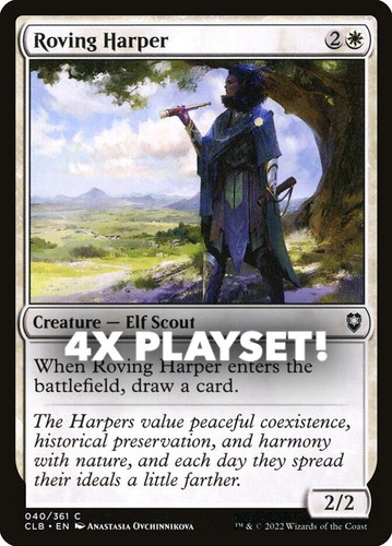 MTG | 4x Roving Harper | Nonfoil | CLB-40 | NM