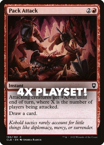 MTG | 4x Pack Attack | Nonfoil | CLB-190 | NM