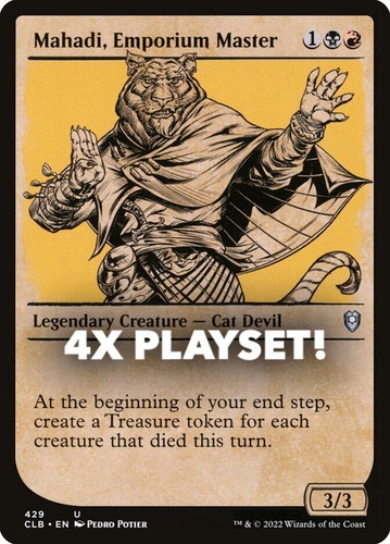 MTG | 4x Mahadi, Emporium Master | Nonfoil | Showcase | CLB-429 | NM