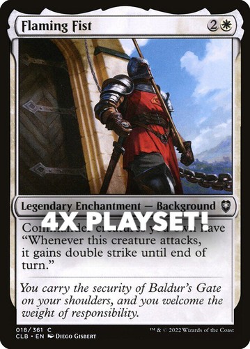 MTG | 4x Flaming Fist | Nonfoil | CLB-18 | NM