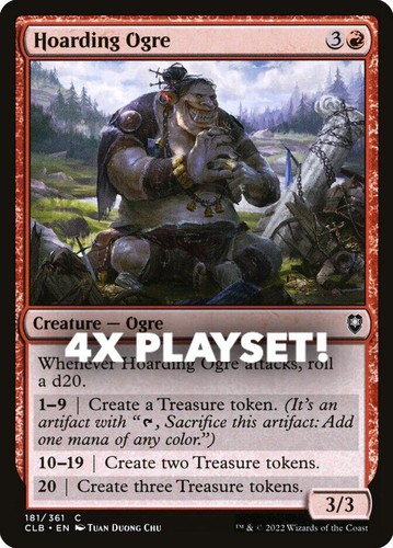 MTG | 4x Hoarding Ogre | Nonfoil | CLB-181 | NM