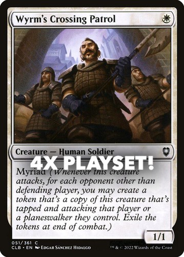 MTG | 4x Wyrm's Crossing Patrol | Nonfoil | CLB-51 | NM