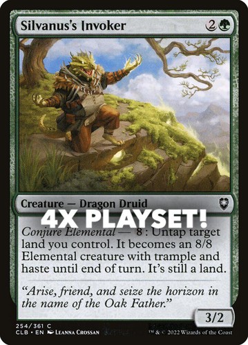 MTG | 4x Silvanus's Invoker | Nonfoil | CLB-254 | NM