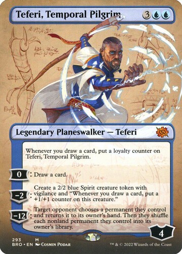 MTG | Teferi, Temporal Pilgrim | Nonfoil | Borderless | BRO-293 | NM